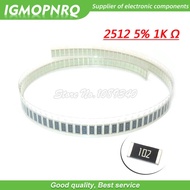 50 Pieces 2512 Chip Resistor 5% 1K Om 1W 102 IGMOPNRQ
