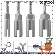 TOPTOOL Wing Nut Driver Slot, H11/13/15/17/19 Steel Butterfly Bolt Socket Sleeve, Professional H10/1