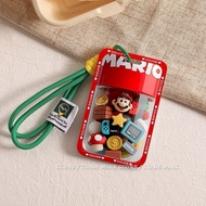 3D Small Parts Mario NFC Proximity Card Holder Student Slide Card Holder Meal Card Subway Battery Ca