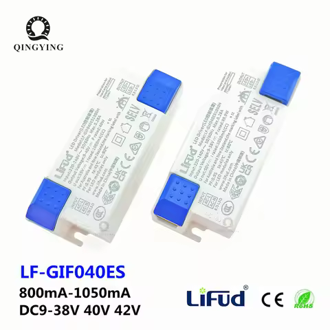 No Flicker Lifud LED Driver DC9-42V 30W-40W LF-GIF040ES 800mA 850mA 900mA 950mA 1000mA 1050mA 0.95PF