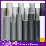 Se7ven+✨Black, white and grey wallpaper Thickened wallpaper Self-adhesive waterproof wall stickers for rental houses