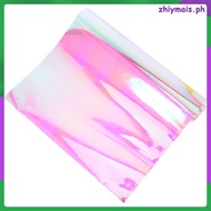 Red Pet Iridescent Window Film Self Adhesive Decorative Film for Vibrant Sunset Lighting  zhiymais