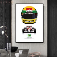 Perilla - หมวกกันน็อกแข่งจักรยานสัญลักษณ์ของนักแข่งรถสูตรหนึ่ง Ayrton Senna 1991 ขับรถสูตรหนึ่งพิมพ์