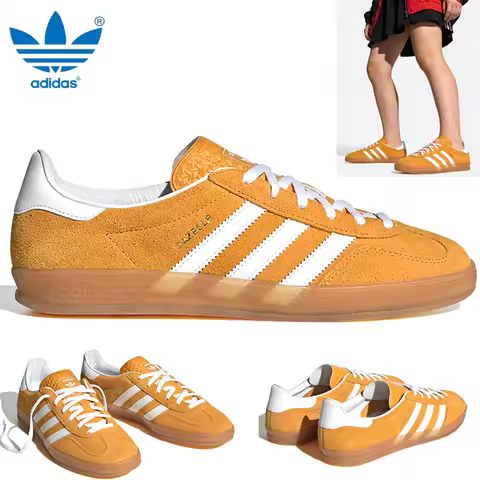 Adidas GAZELLE INDOOR Womens Sneakers Classic Skateboard Training Shoes Low Casual Shoes Comfortable