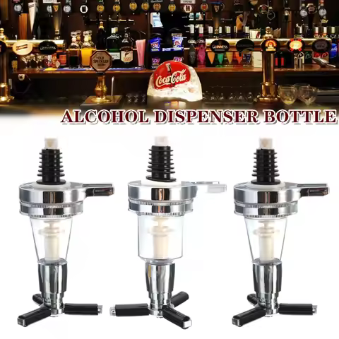 25/35/45ML Liquor Dispenser Bottle Replaceable Nozzle Head, Wine Holder Alcohol Drink Shot Bottle Wh
