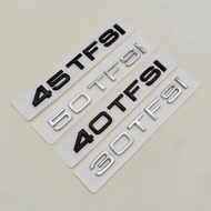 3D ABS 30 35 40 45 50 55 TFSI Logo Car Letters Trunk Emblem Badge Sticker For Audi A1 A3 A4 A5 A6 A7