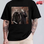 [Cod] Graphic Printed T-Shirt Gift For Everyone Shirt Friday The 13Th Jason And Michael Shirt Horror