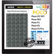 [Matte Privacy] [Xiaomi Poco X3 NFC | M3| F1 | F2 | F2 Pro] MOSS (Ori) Nano Film Screen Protector cu