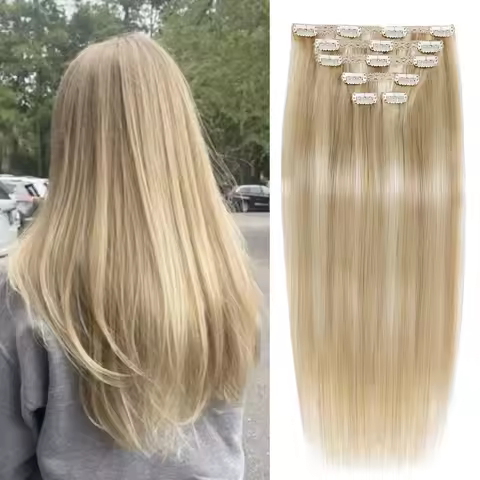 Clip in Hair Extension Human Hair Hightlight Seamless Clip ins Human Hair Real Hair Extensions Human