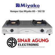 KOMPOR GAS MIYAKO KG 502SS / KG502 SS / KG-502SS [2 TUNGKU] (GARANSI RESMI)