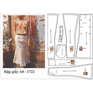 Drawing on A0 paper code 1722 - skirt code