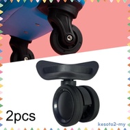 [Kesoto2] 2x Luggage Wheels Replacement Suitcase Wheels Casters Wheels Resistant Impact