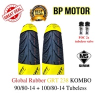 VARIO SCOOTER Y15 Y16 RS150 RSX150 TAYAR DEPAN BELAKANG MOTOSIKAL TUBELESS GRT 90/80-14 /100/80-14 9