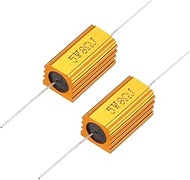 uxcell 2 Pcs Aluminum Case Resistor 5W 8 Ohm Wirewound for LED Replacement Converter 5W8RJ