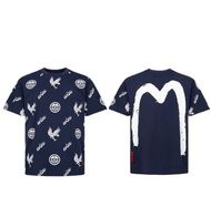 福神 Evisu 雄鷹飛鷹滿印情侶圓領短袖 T 恤