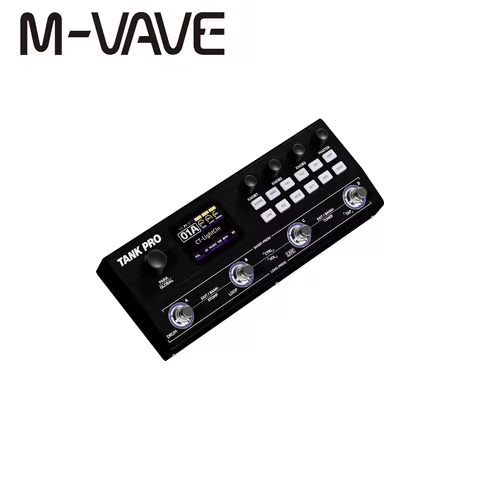 M-VAVE TANK PRO Multi-Effects Processor, 120 Presets, 90 Amps+90 Cabs, 300+ FX, 150s Looper, 60 Drum
