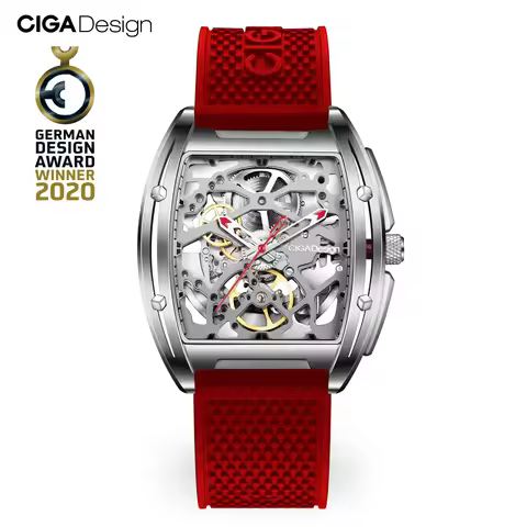 CIGA Design Skeleton Automatic Movement Mens Watch Z Series Mechanical Wristwatch Sapphire Crystal M