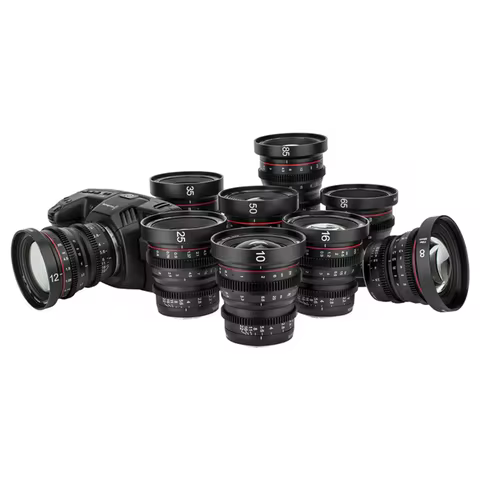 Meike 8mmT2.9/10/12/16/25/35/50/65/85mm T2.2 Manual Focus Low Distortion Prime 4K Cine Lens for Olym