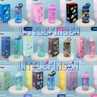 SMIGGLE junior Children's Water Bottle with silicone Straw 430ml and 750ml