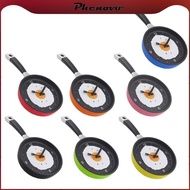 phenovo 9 Inch Round Frying Pan Wall Clock Digital Silent Clock for Restaurant Decor