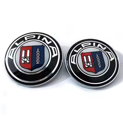1pcs 82mm 78mm 74mm 68mm 66mm 45mm Front Hood Bonnet Rear Trunk Emblem Badge Logo For ALPINA Car Sty