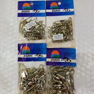ASAHI NICKEL SNAP SWIVEL 1/0 2/0 4/0 5/0 KILI PANCING