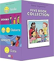 Raina Telgemeier Five Book Collection: Smile, Drama, Sisters, Ghosts, Guts