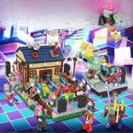 Plant Vs Zombie Building Blocks ชุดโมเดลประกอบ ของเล่นเสริมศักยภาพ ของขวัญวันหยุดสำหรับเด็ก โมเดลที่