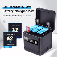 Camera Battery GoPro Hero 9 10 11 12 Battery And Fast Charging Multi-function Three Batteries Charger