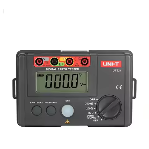 UNI-T Digital Earth Testers UT521 UT522 2000Ω 4000Ω Grounding Resistance Meter Megometer Ohm Meter 2