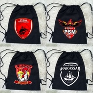 PSM Makassar Indonesian Football Club Drawstring Bag 100% Baby Thick Canvas PSM Makassar Sports Scho