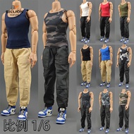 1/6 Soldier Clothes Accessories Iron Man Tony Vest 40cm Trendy Doll Male Body HT Bottoming Top T-Shi