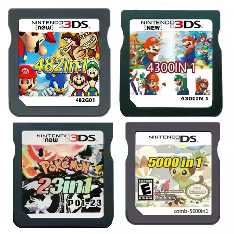 5000 in 1 Compilation DS NDS 3DS 3DS NDSL Game Cartridge Card Video Game Handheld Player