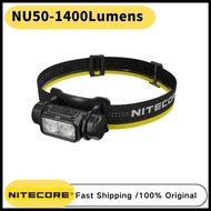 【In stock】NITECORE NU50 Headlamp Lightweight USB-C Rechargeable White Red Light Headlight Lantern Outdoor Camping ZTTF