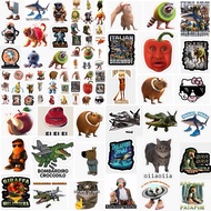 Italian brainrot meme stickers 90 peel-and-stick silk pressed images/art italian brainrot sticker ph