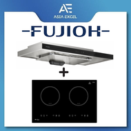 FUJIOH FR-MS2390R 90CM SLIMLINE HOOD WITH TOUCH CONTROL + FUJIOH FH-ID5120 2 ZONE INDUCTION HOB