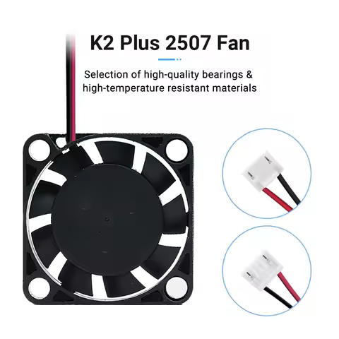 K2 Plus Fan 24V 3010 Heatbreak Fan K2 Plus 2507 Axial-tech Fan Extrusion Motor Fan for K2 Plus 3D Pr