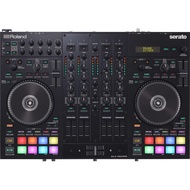 Roland DJ-707M 4 Channel Serato DJ Controller with Turntable, Drum Machine and Vocal Transformer (DJ