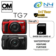 Olympus OM SYSTEM Tough TG-7 / TG7 Digital Camera (Black/Red)