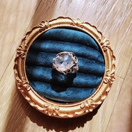 【曲水辰手創】流沙水膽水晶純銀編織戒指