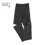 Good Mood by bsc กางเกงคาร์โก้ 2in1 สีดำ สำหรับเด็กอายุ 2-9 ปี ผ้าคอตตอน