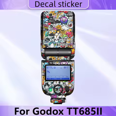 For Godox TT685 II Flash Sticker Vinyl Wrap Film Camera Flash Body Protective Sticker Protector Coat