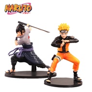 18cm Naruto Shippuden Anime Figure Uzumaki Naruto Uchiha Sasuke Anime Collectible Figurines Model Toys Gift For Boy Friend Gift