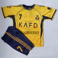 AL ITTIHAD AL NASSR AL HILAL INTER MIAMI KIDS FOOTBALL JERSEY SET AL ITTIHAD BENZEMA AL NASSR RONALD