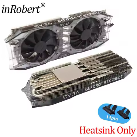 Cpu Cooler Heatsink For EVGA GeForce RTX2080TI XC GAMING Replacement Graphics Card Radiator