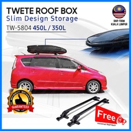 High Quality TWETE Roof Box TW-5804 (450 / 350 Litres) Slim Design Storage Roof box with FREE Roof Rack