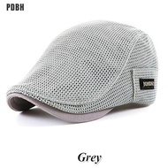 [PDBH Fashion Store] Cabbie Flat Cap Breathable Mesh Newsboy Beret Ivy Cap