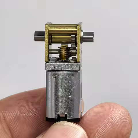 Mini N20 Dual Shaft Gear Motor DC 3V 3.7V 5V 850RPM D-Shaft High Torque Worm Full Metal Gear Box Red