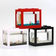 Mini Fighting Fish Stackable Creative Fighting Fish Tank Acrylic Ornamental Fish Tank Desktop Decora
