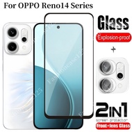 2in1 For OPPO Reno14 Pro 5G Screen Protector Film Transparent Phone Screen Protector For OPPO Reno14